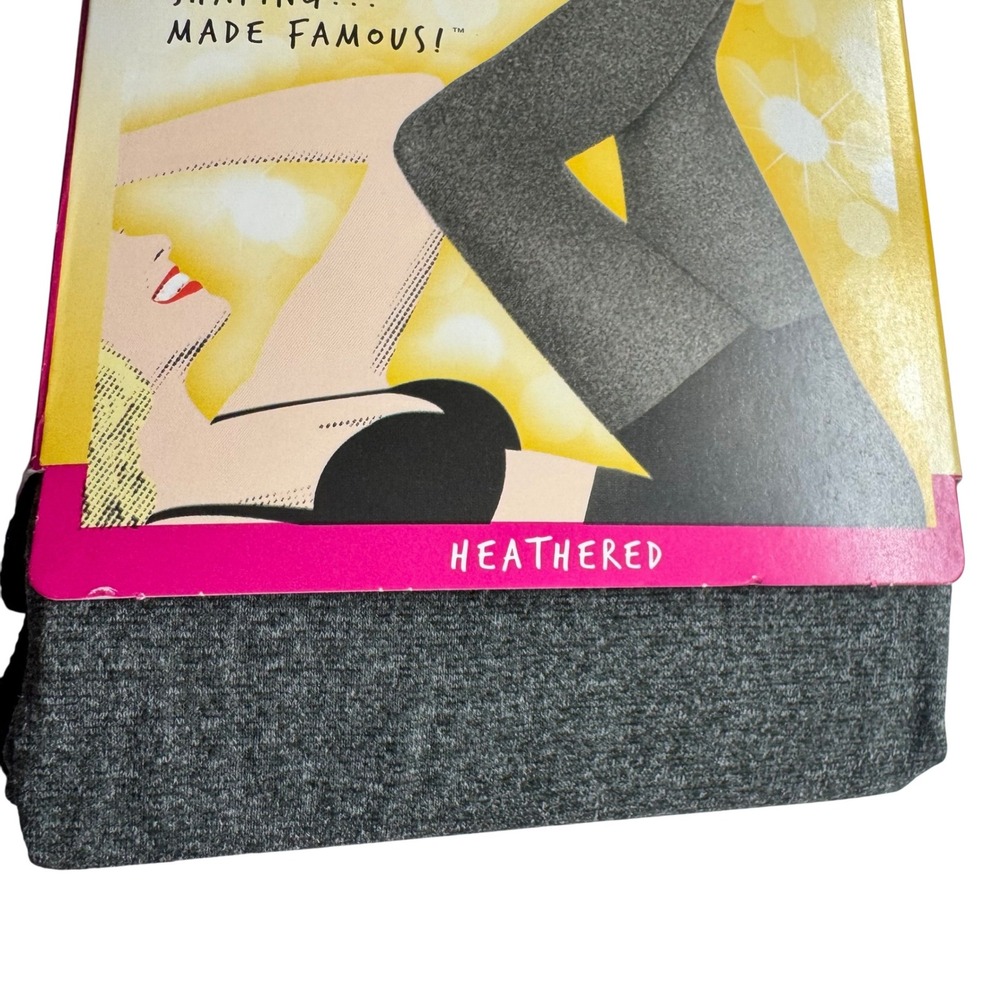 SPANX‎ Star Power Shaping Tights Tummy Control Heathered Gray Size E L XL - Picture 2 of 5